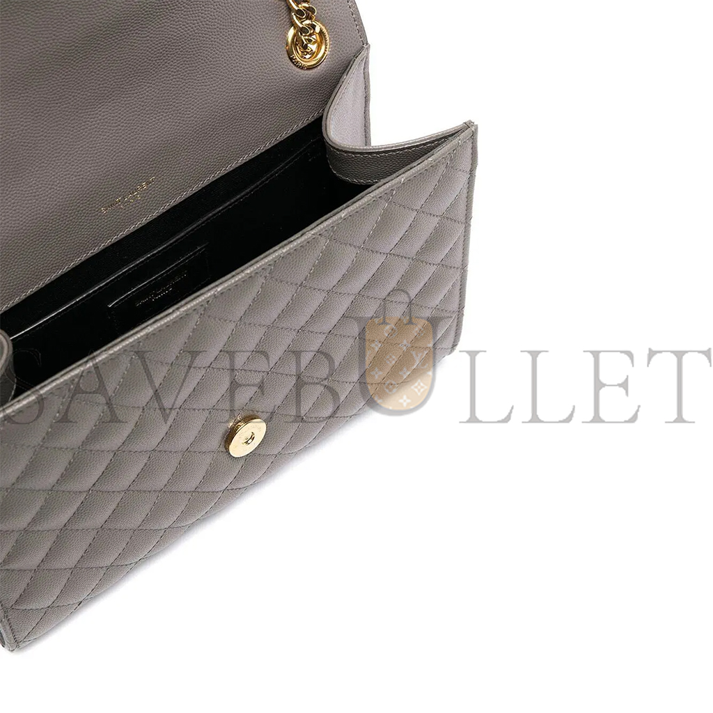 YSL LOULOU MEDIUM YSL SHOULDER BAG IN QUILTED LEATHER 600185BOW911202 (32*22*12cm)